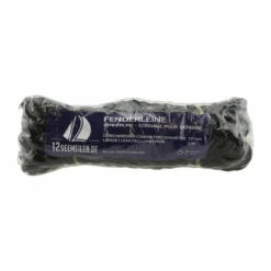 2er-Set Fenderleine 2,5m Mit Auge - Schwarz, 8mm