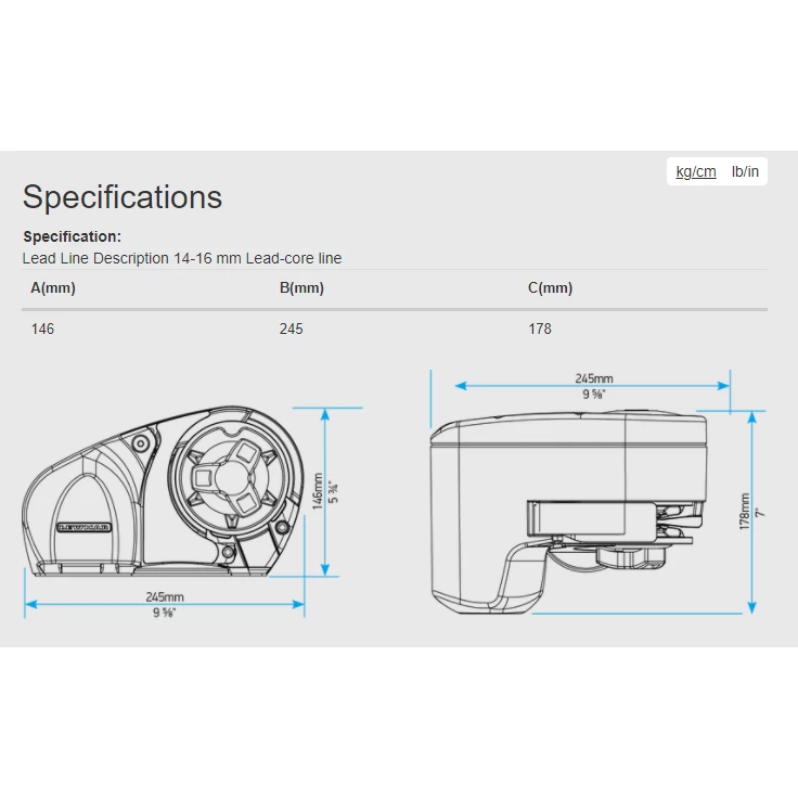 Lewmar Ankerwinde Pro 1000 Elektrisch - 700W, 12V, Kette 8mm, DIN 766 5 Lewmar Ankerwinde Pro 1000 Elektrisch - 700W, 12V, Kette 8mm, DIN 766 – Bild 3