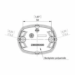 Aqua Signal Serie 34 Hecklaterne LED BSH - Gehäusefarbe Weiß -RONSTAN Verkäufe aqua signal serie 34 bohrschablone 3 3719 833x833 4