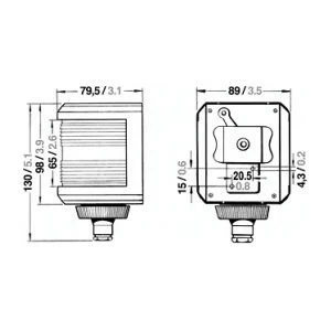 Aqua Signal Serie 40 Zweifarbenlaterne - 12 Volt 4 Aqua Signal Serie 40 Zweifarbenlaterne - 12 Volt – Bild 2