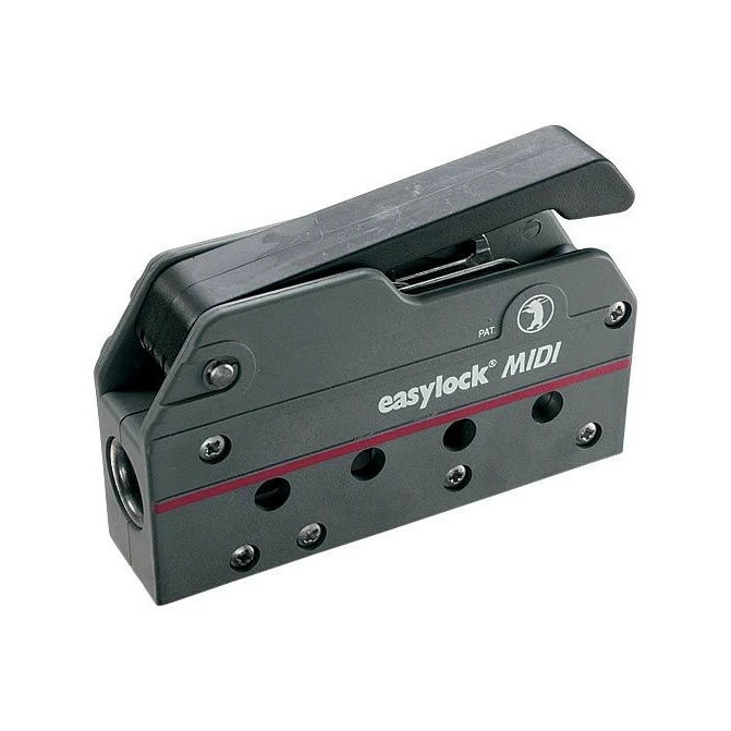 Easy Marine Easylock Midi Fallenstopper - 6-12mm Schot, Schwarz, Einfach 3 Easy Marine Easylock Midi Fallenstopper - 6-12mm Schot, Schwarz, Einfach