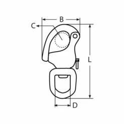 Edelstahl-Schnappschäkel Mit Wirbelauge - Länge 128mm 5 Edelstahl-Schnappschäkel Mit Wirbelauge - Länge 128mm -RONSTAN Verkäufe edelstahl schnappschaekel mit wirbelauge laenge 70mm 3927 534x534