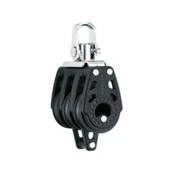 Harken 29mm Carbo Block - Dreischeibig Mit Wirbelschäkel Und Hundsfott