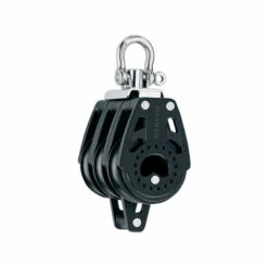 Harken 40mm Carbo Block - Dreischeibig Mit Wirbelschäkel Und Hundsfott