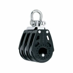 Harken 40mm Carbo Block - Dreischeibig Mit Wirbelschäkel