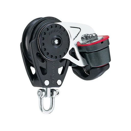 Harken 75mm Carbo Großschotblock - Einscheibig Mit Wirbelschäkel Und Klemme 3 Harken 75mm Carbo Großschotblock - Einscheibig Mit Wirbelschäkel Und Klemme