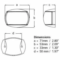 Hella Marine NaviLED Compact Backbordlaterne BSH - Gehäusefarbe Weiß -RONSTAN Verkäufe hella marine naviled compact bsh steuerbordlaterne abmessungen 1 3601 300x300 4