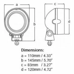 Hella Marine Serie 6136 LED Mega Beam Deckscheinwerfer - Gehäusefarbe Weiß -RONSTAN Verkäufe hella marine serie 6176 led mega beam abmessungen 1 1 3612 300x300 2