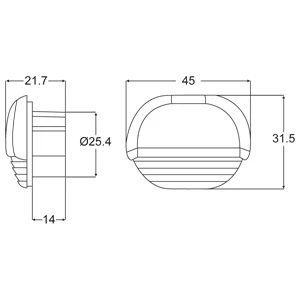 Hella Marine Serie 8560 Easy Fit Stufenleuchte LED - Gehäuse Kunststoff Verchromt, Lichtfarbe Warmweiß 6 Hella Marine Serie 8560 Easy Fit Stufenleuchte LED - Gehäuse Kunststoff Verchromt, Lichtfarbe Warmweiß – Bild 4