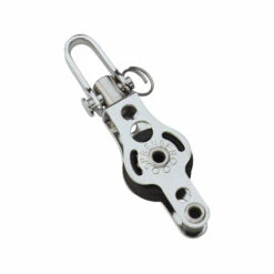 HS Sprenger Micro XS Block 6mm - Einscheibig Mit Wirbelschäkel Und Hundsfott