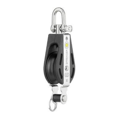 HS Sprenger S-Blockserie 10mm Block Mit Gleitlager - Einscheibig Mit Wirbelschäkel Und Hundsfott 3 HS Sprenger S-Blockserie 10mm Block Mit Gleitlager - Einscheibig Mit Wirbelschäkel Und Hundsfott