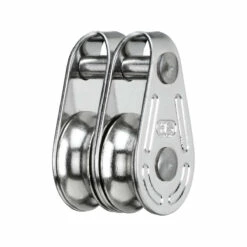 HS Sprenger Super-Mini-Block Für Draht 4mm - Zweischeibig Mit Festem Bügel