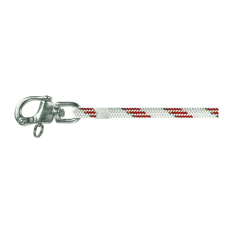 Liros Schot Mit Schnappschäkel - Liros Dynamic Plus, Dyneema, Weiß-rot, 8mm, Länge 25m 3 Liros Schot Mit Schnappschäkel - Liros Dynamic Plus, Dyneema, Weiß-rot, 8mm, Länge 25m