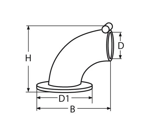 Edelstahl-Kettenklüse - Kettendurchmesser Bis 8mm 4 Edelstahl-Kettenklüse - Kettendurchmesser Bis 8mm – Bild 2