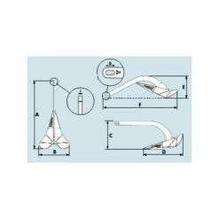 Plastimo Kobra 1 Pflugscharanker Verzinkt - Gewicht 8kg -RONSTAN Verkäufe plastimo kobra 1 pflugscharanker verzinkt tz gewicht 2 kg 4140 416x416 3