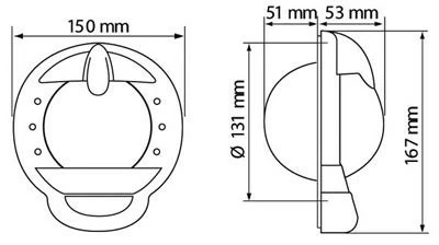 Plastimo Kompass Contest 101 - Schwarz, Mit Schwarzer Rose 4 Plastimo Kompass Contest 101 - Schwarz, Mit Schwarzer Rose – Bild 2