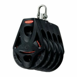 Ronstan Orbit Block Serie 55 BB - Vierscheibig Mit Wirbelschäkel Und Hundsfott